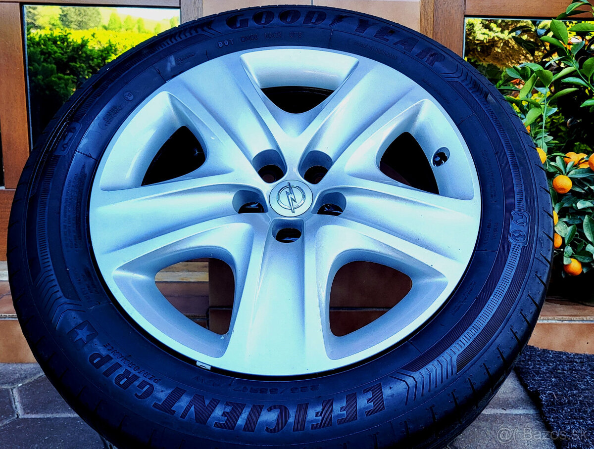 letné kolá R17 5x110, orig. Opel, pneu 225/50