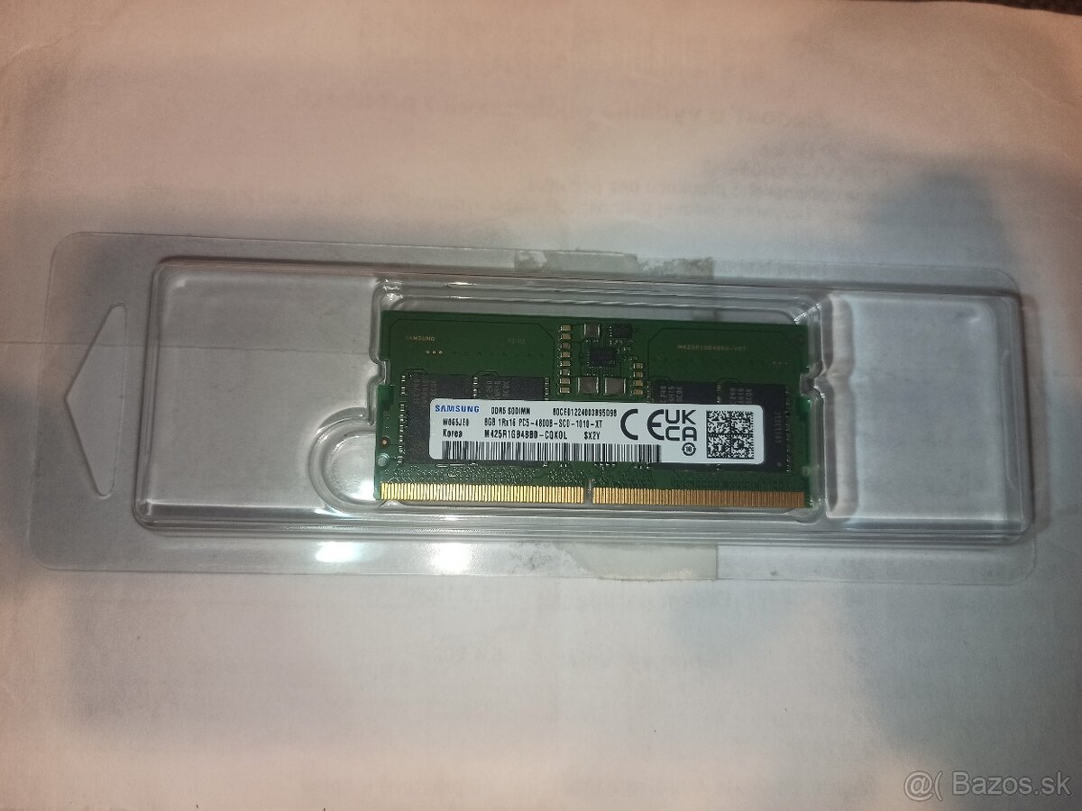 Predám DDR5 SODIMM RAM 8GB