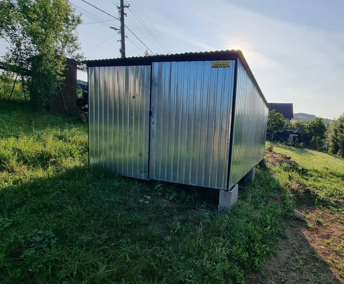 Plechová garáž 3x5m