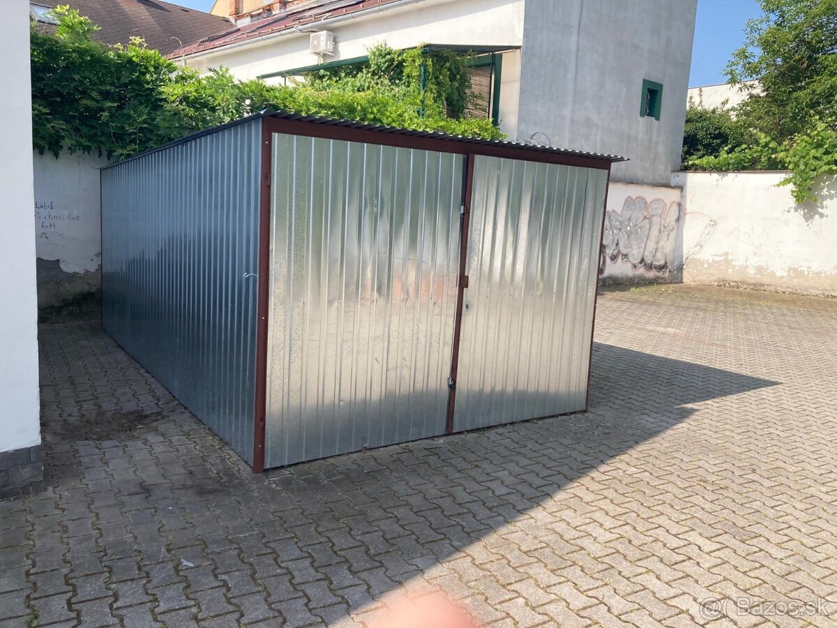 Plechová garáž 3x6 m