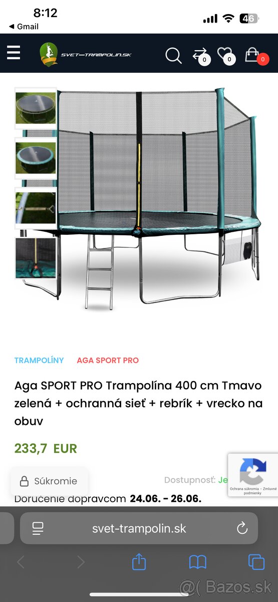 Trampolina 400 cm