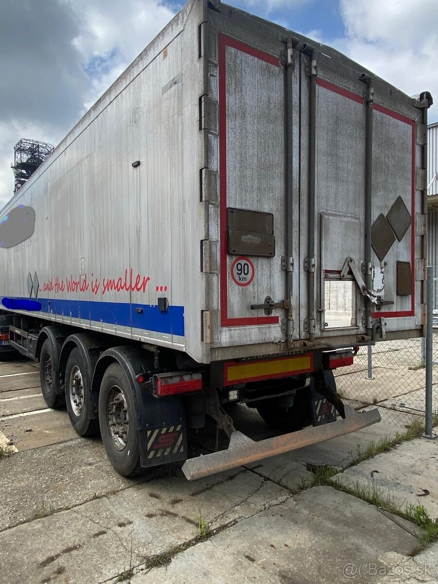 Prodáme sklápěcí návěs zn. Schwarzmuller 55 m3, ALU.