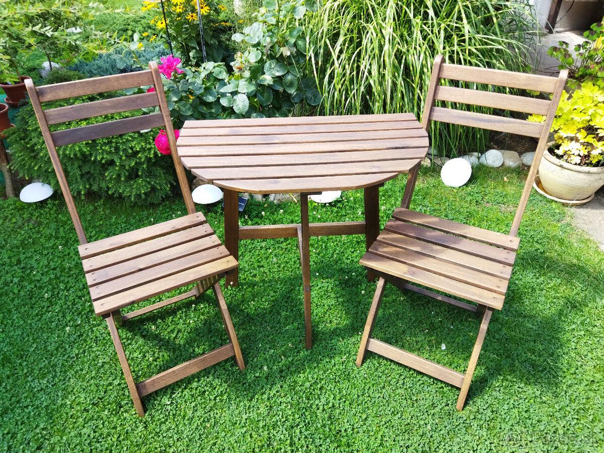 Balkónový skladací set
