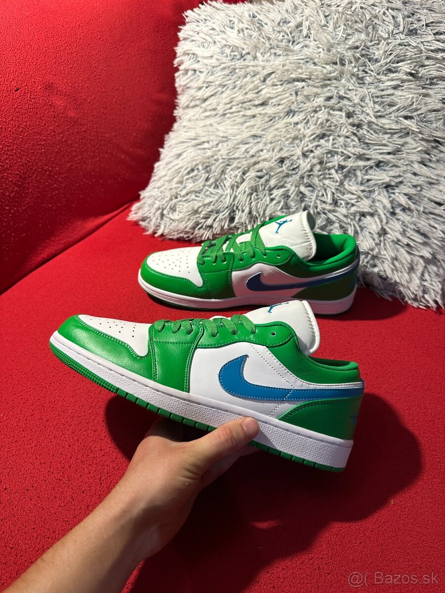 Nike Air Jordan 1 Low - bielo/zelené - veľkosť 44