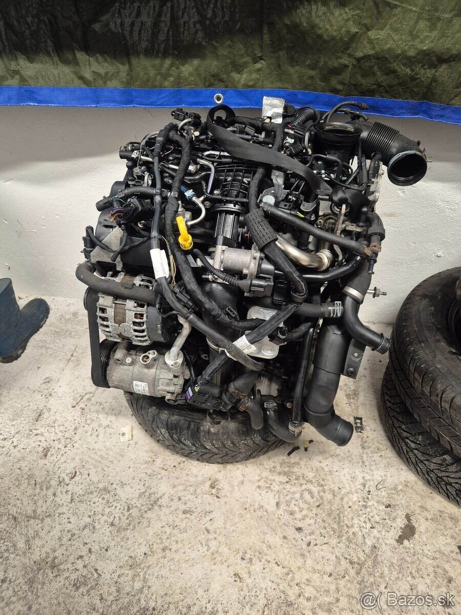 Predám kompletný motor 1.6tdi 77kw CAY - najazd220tis-