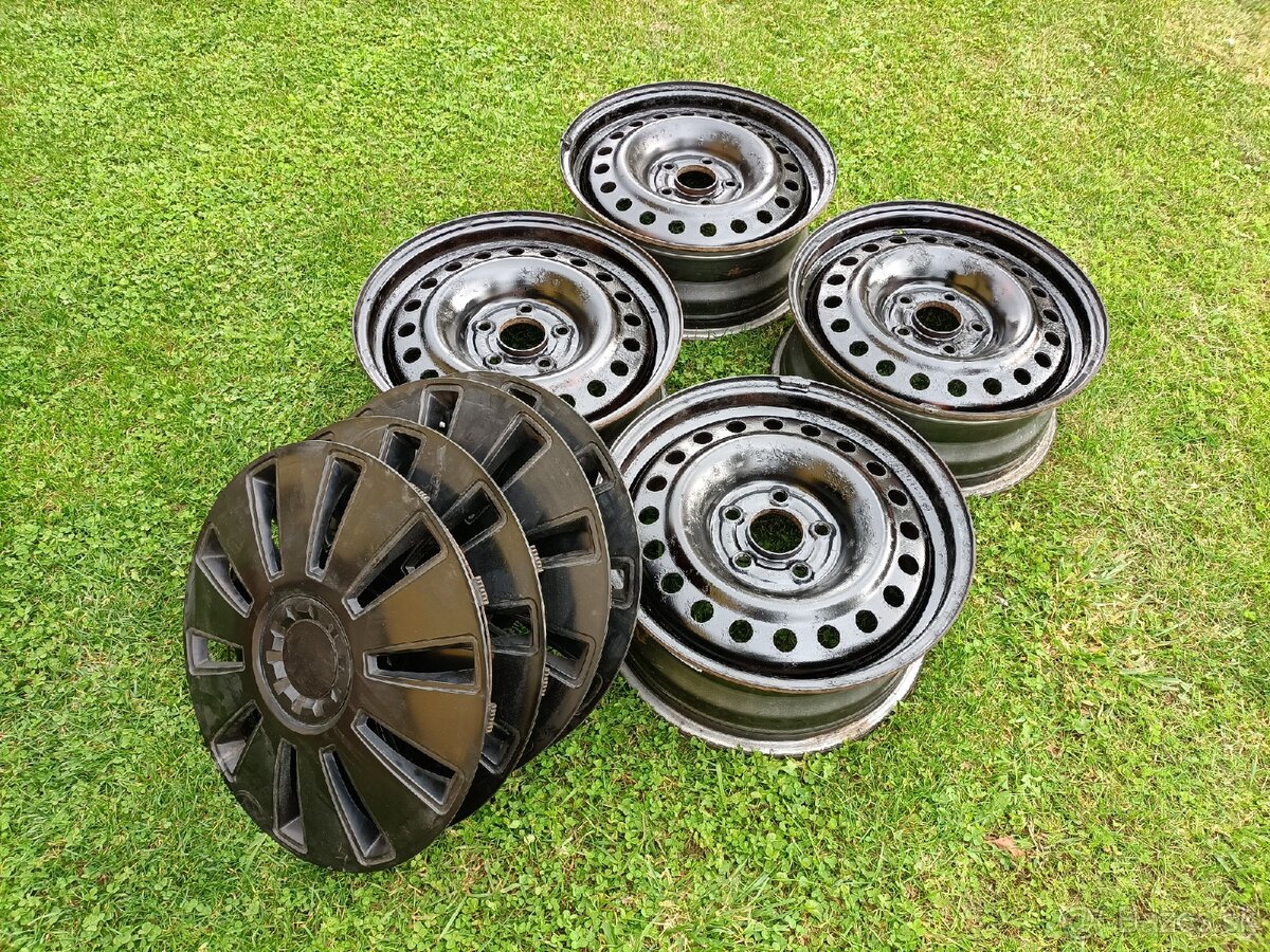 Plechové disky R16 5x114,3 + puklice