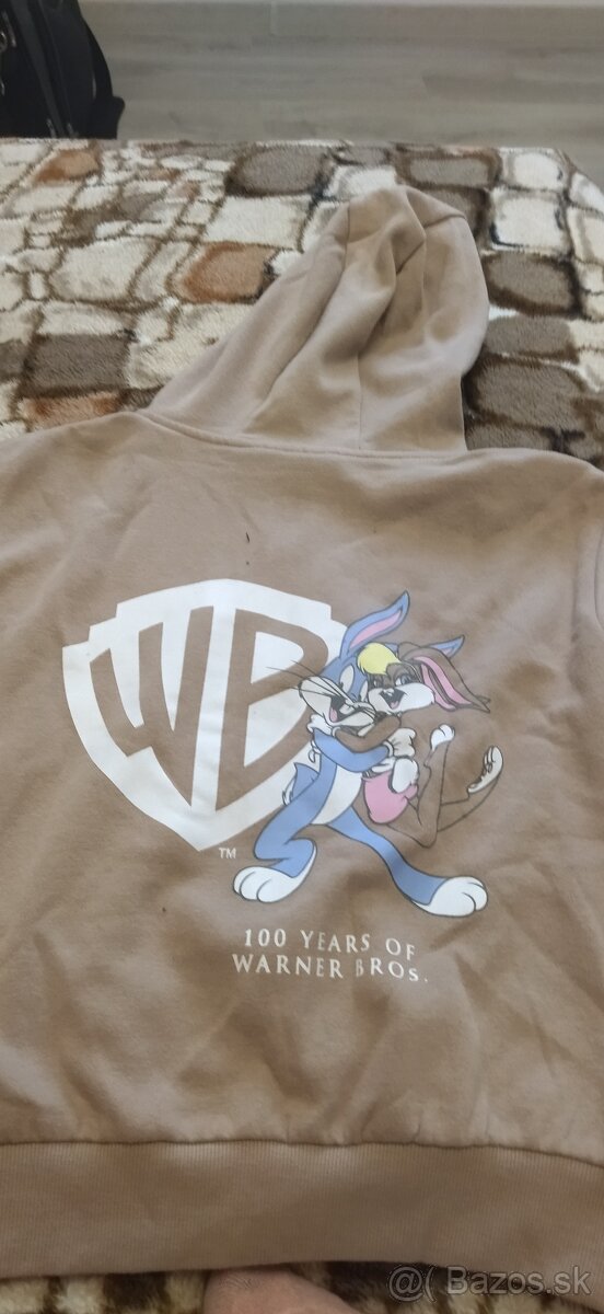 Hnedá dievčenska mikina