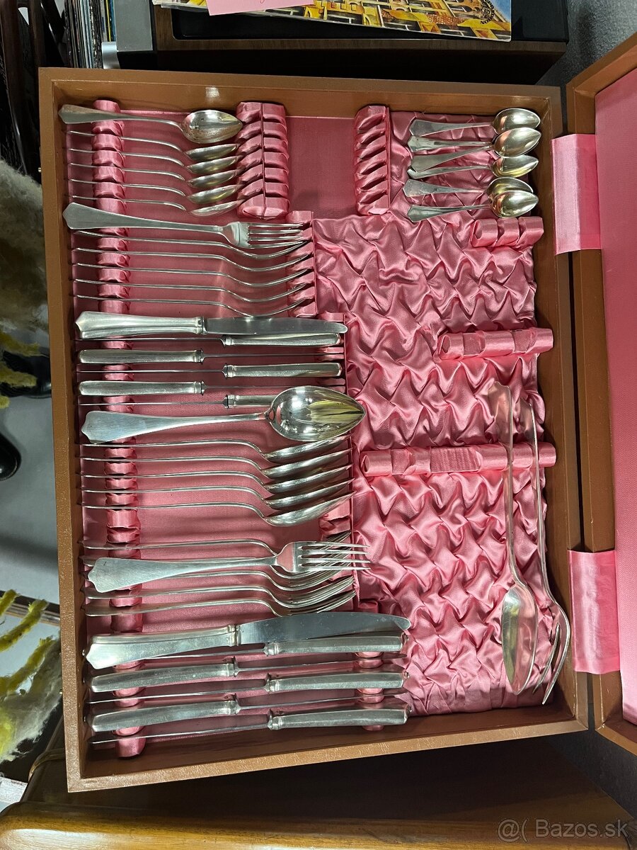 Strieborný príbor pre 6 osôb