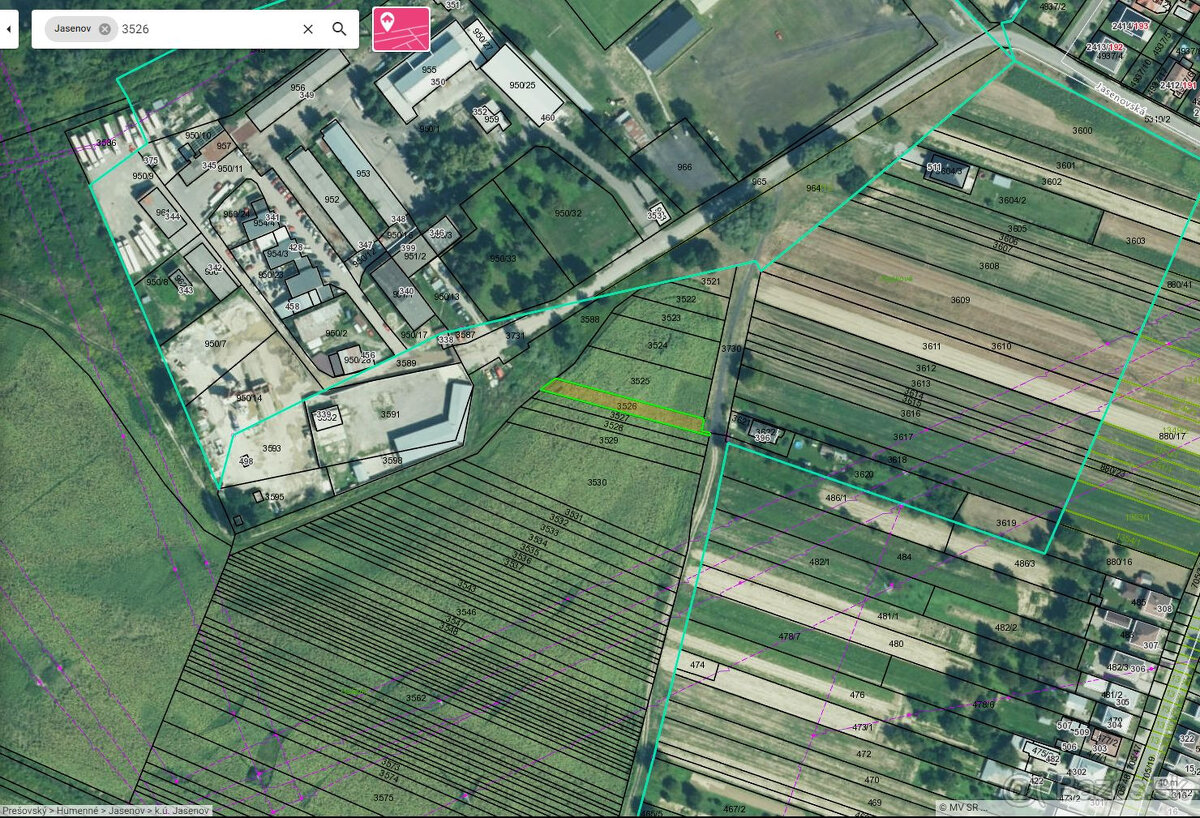 Exkluzívne na predaj pozemok v Jasenove