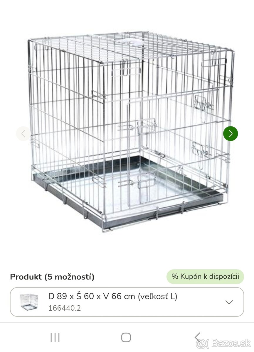Klietka pre psa L
