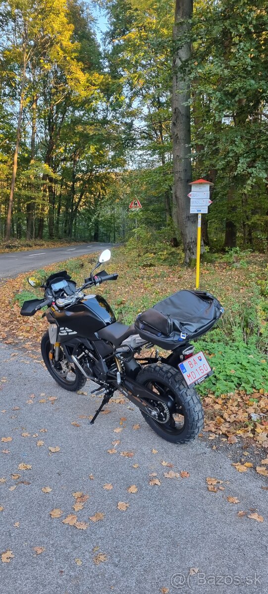 Kufor na moto BMW zadná taška Black Collection, malá