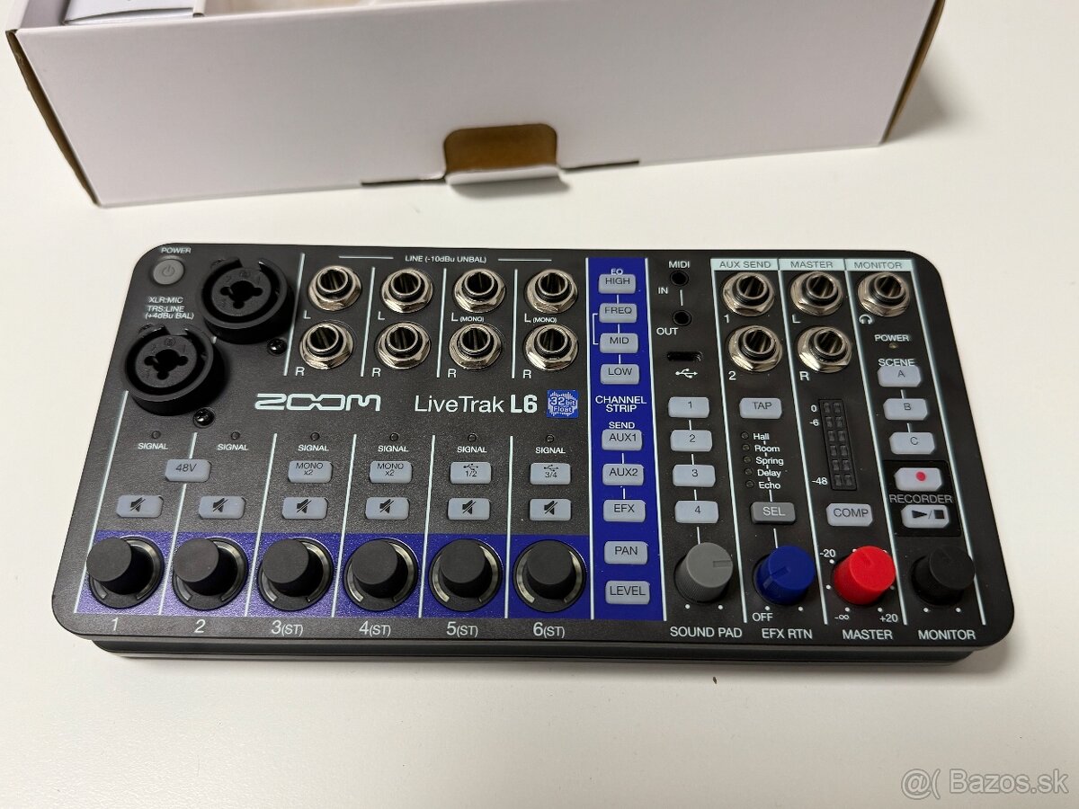 Zoom LiveTrak L-6 mix/zvukovka/rekordér