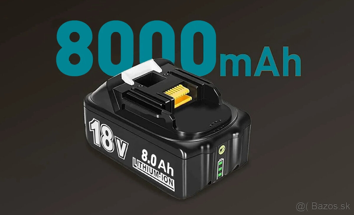 Aku bateria pre Makita 18v 8.0Ah
