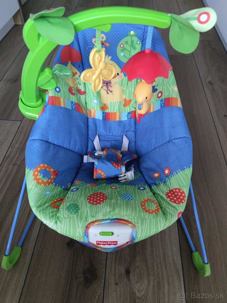 Hojdacie kresielko s vibráciou a hudbou Fisher Price