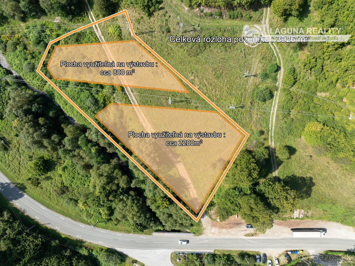 Veľký pozemok 3926 m2 v Krompachy - Banícka štvrť