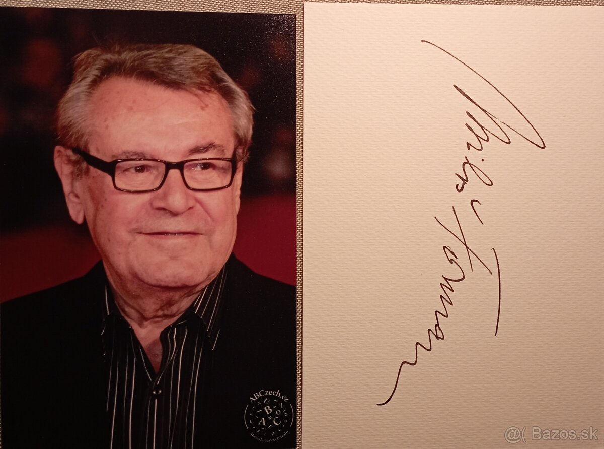 Autogram - podpis Miloš Forman