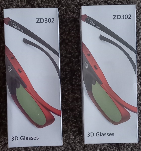 Optoma ZD302 3d okuliare nove