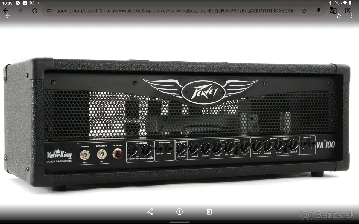 PEAVEY VALVEKING 100 WATT plne EKEKTRONKOVA HLAVA