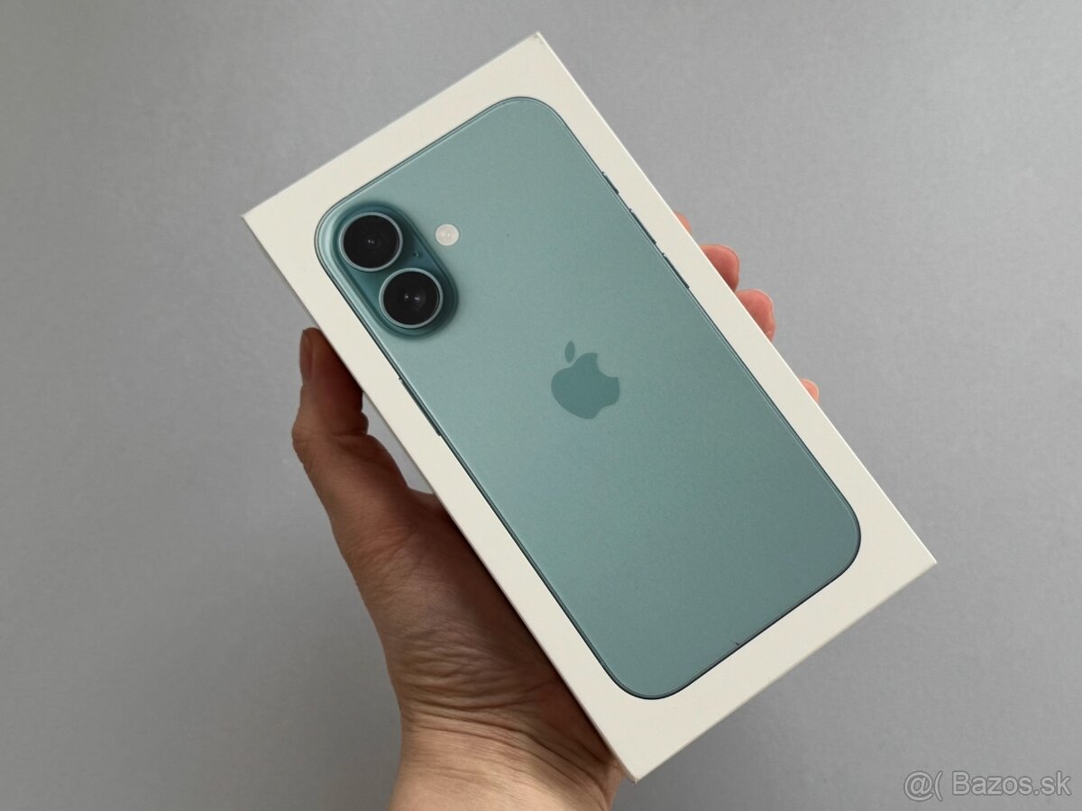 Neaktivovaný Nový iPhone 16 128GB Teal + Záruka