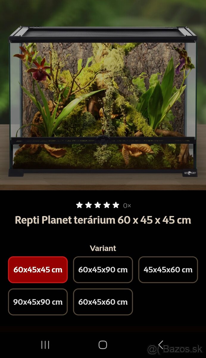 Terarium 60x45x45