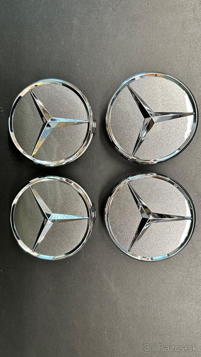 Original Mercedes Benz krytky na kolesa 75mm Himalaya
