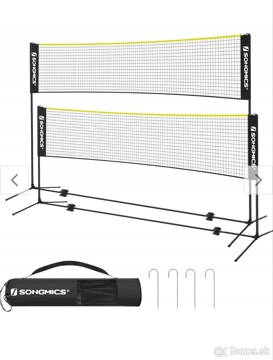 Bedbintonova siet 500cm nastavitelna