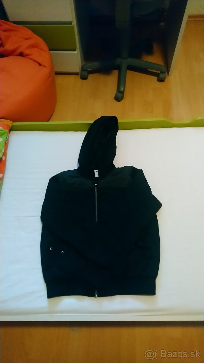 Čierna prechodná bunda pre chlapcov v. 164