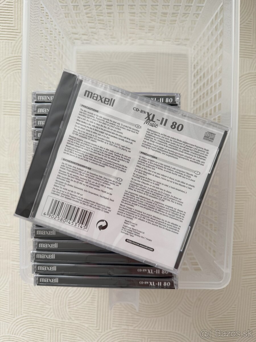 Predám CD médiá na napaľovanie Verbatim a Maxell