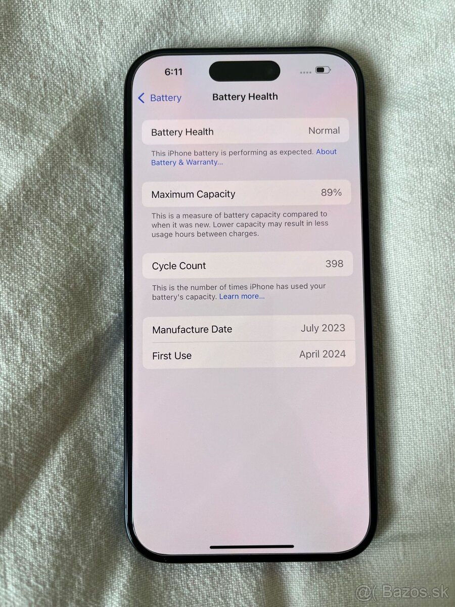 iPhone 15 Pro 256gb Blue Titanium