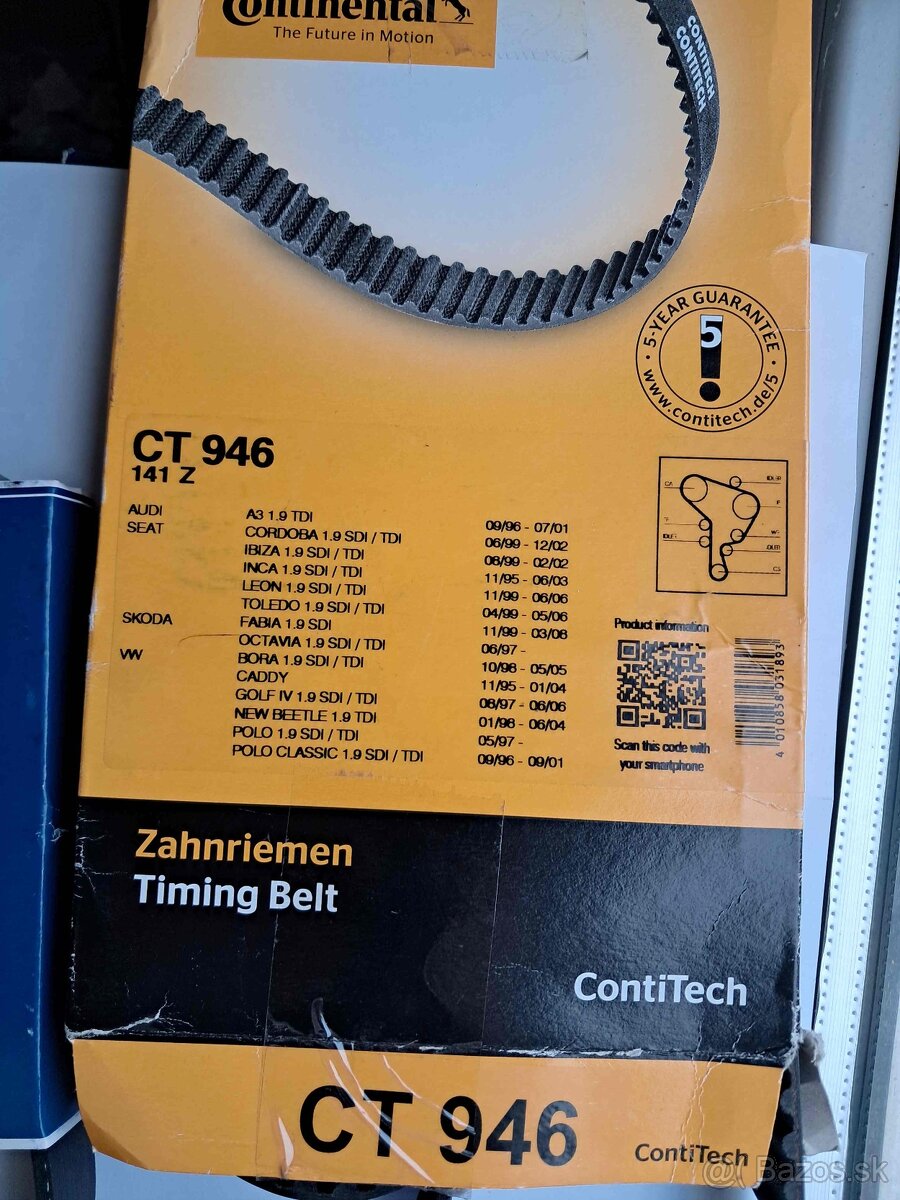 nova rozvodova sada remen, kladka  1,9TDI/1,9SDI