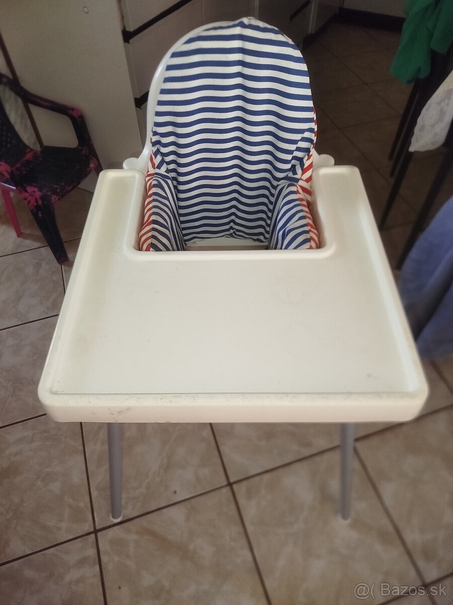 Detská jedálenská stolička ikea