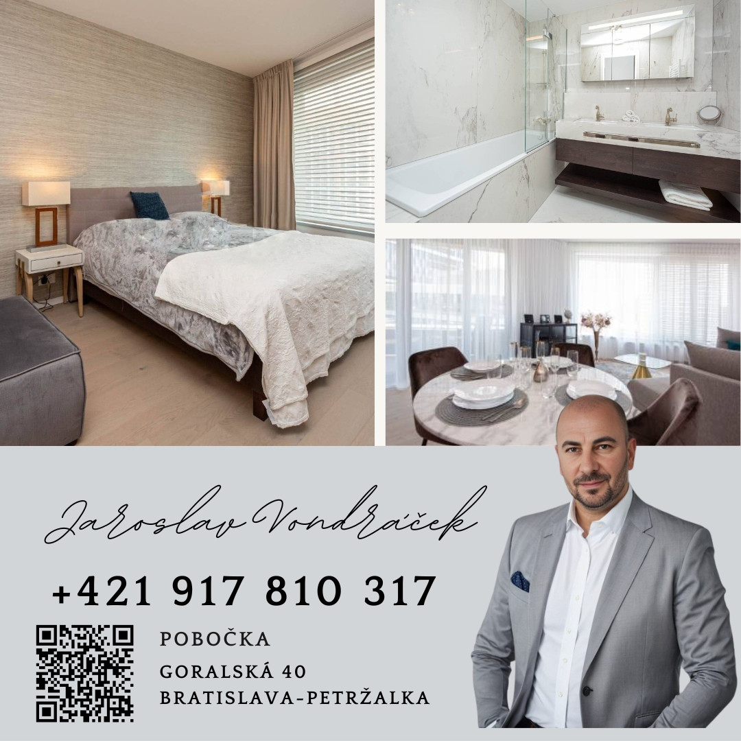 Prenájom Nádherný 3-izb byt SKY PARK