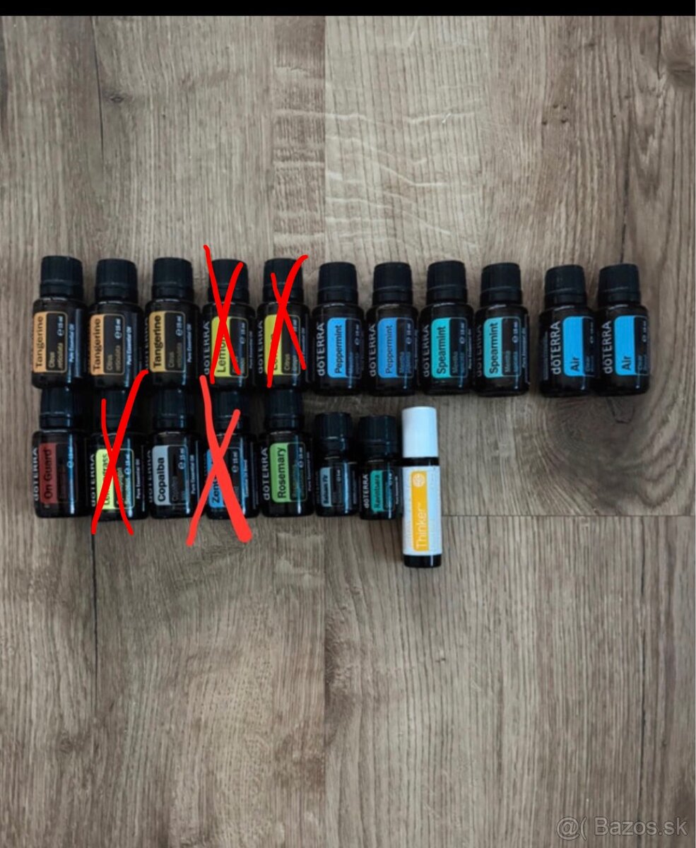 Neotvorené esenciálne oleje dōTERRA