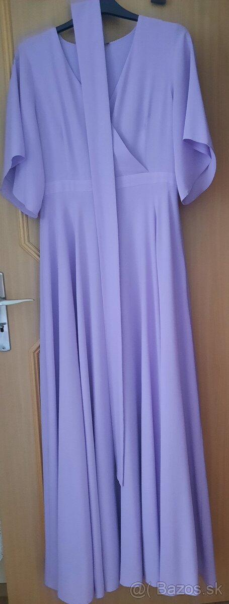 FIALOVÉ/LEVANDULOVÉ dlhé šaty