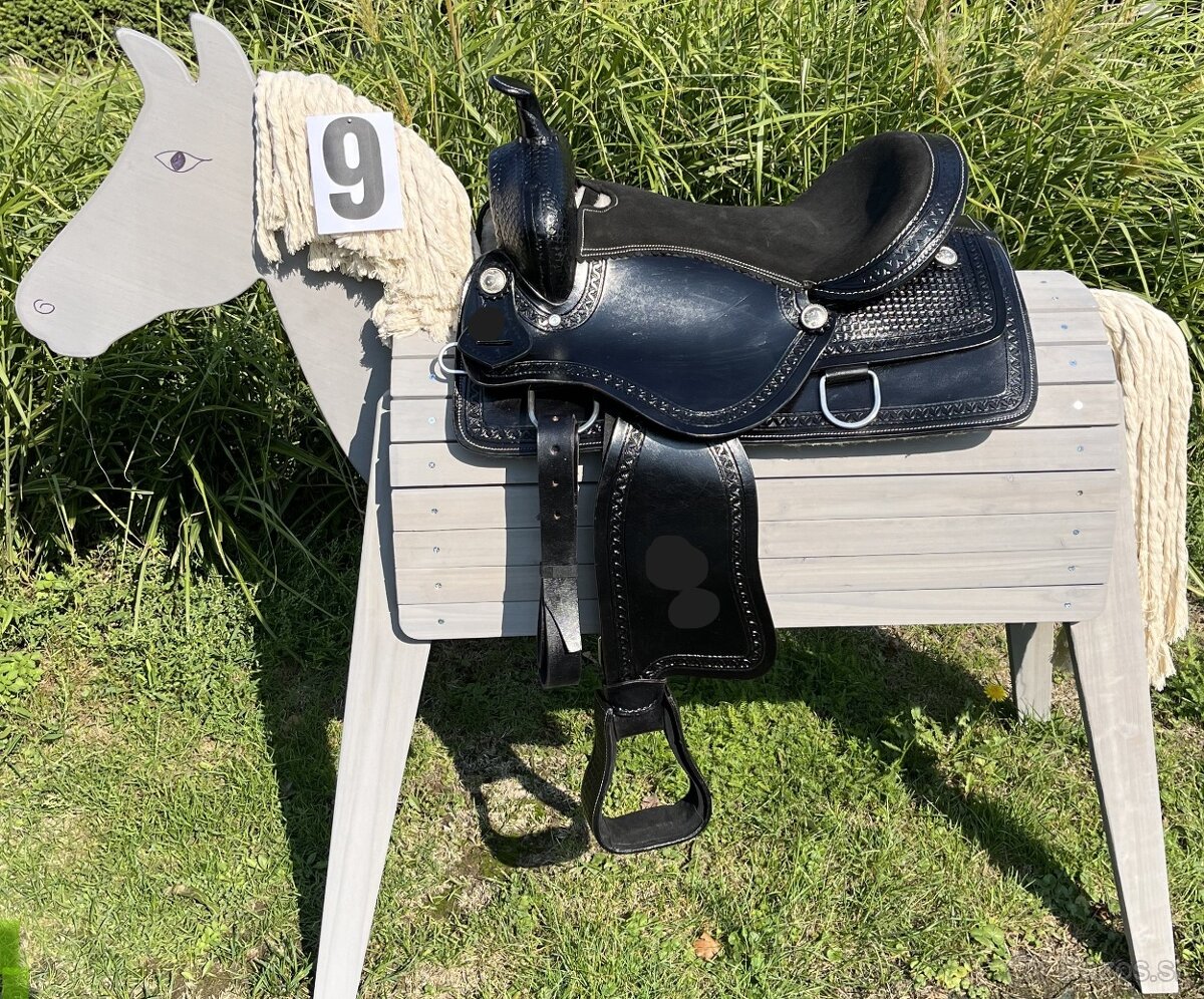 Westernový sedlový komplet 9) černý