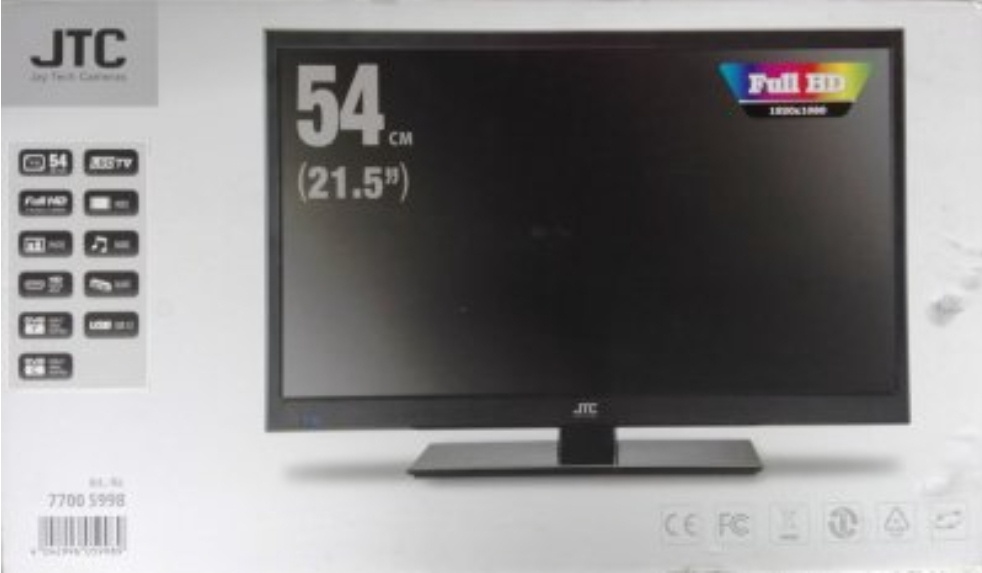 Predám LED televízor/monitor JTC DVB-821510  54cm uhlopriečk