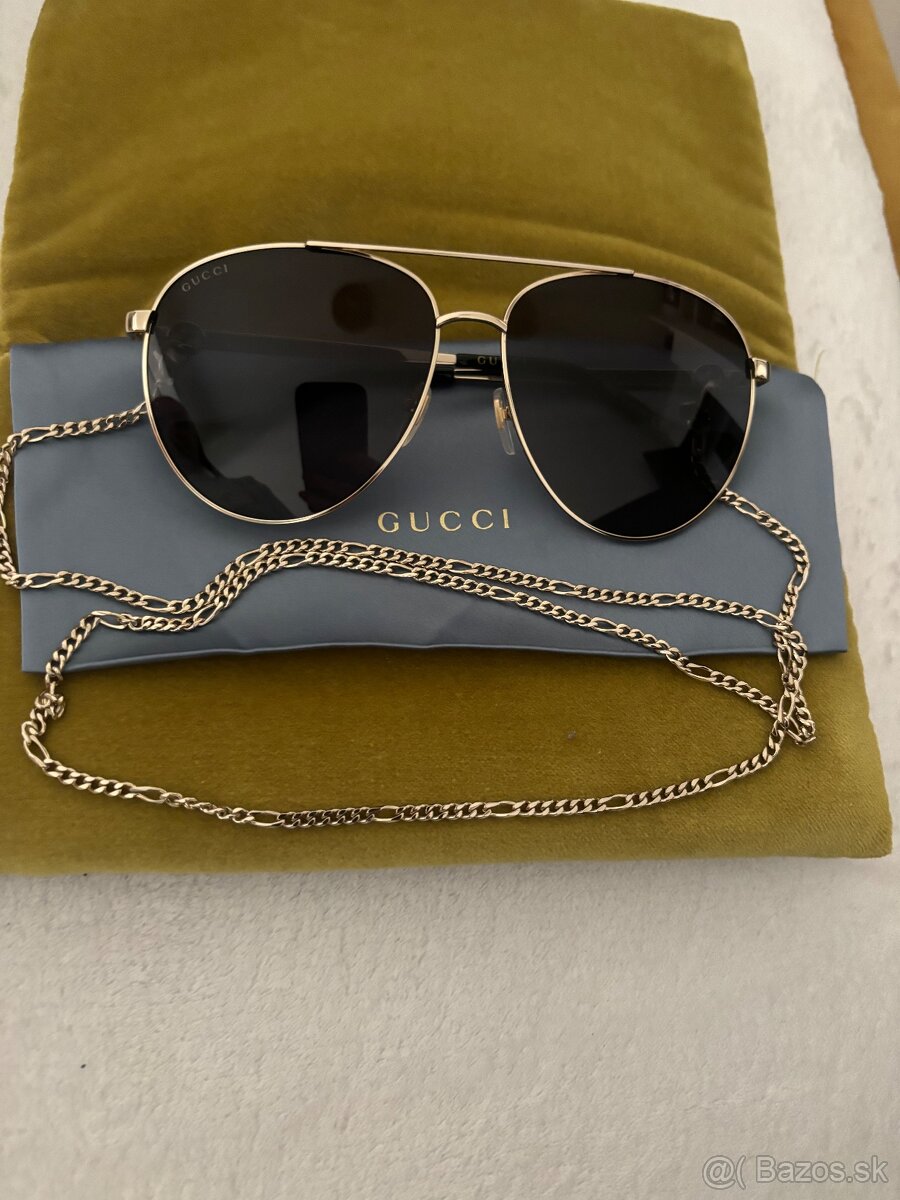 Gucci slnecne okuliare s retiazkou