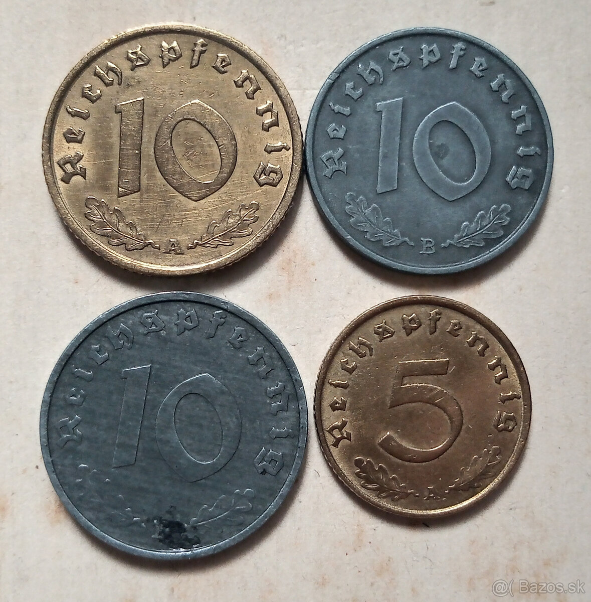 nemecké mince 1938, 1941, 1943