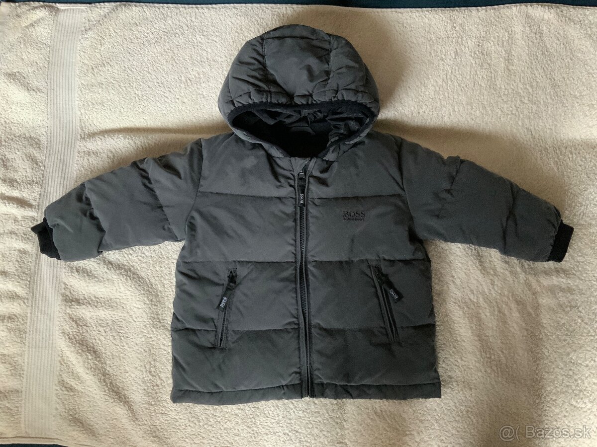 Páperová extra teplá zimná vetrovka bunda 86 Hugo Boss