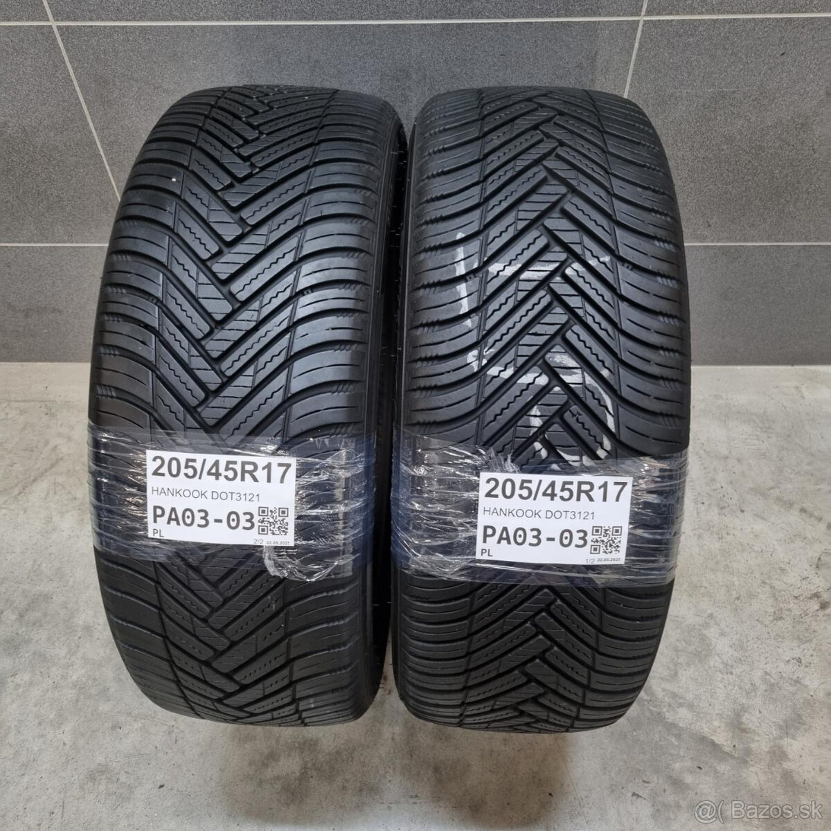 Letné pneumatiky 205/45 R17 HANKOOK DOT3121