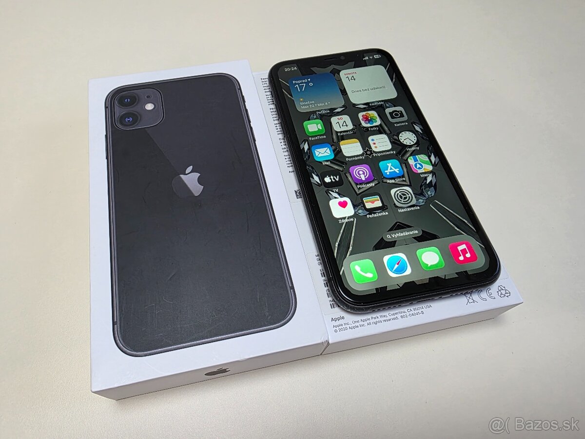 APPLE IPHONE 11 64GB BLACK ,ZDRAVIE BATERKY 100%