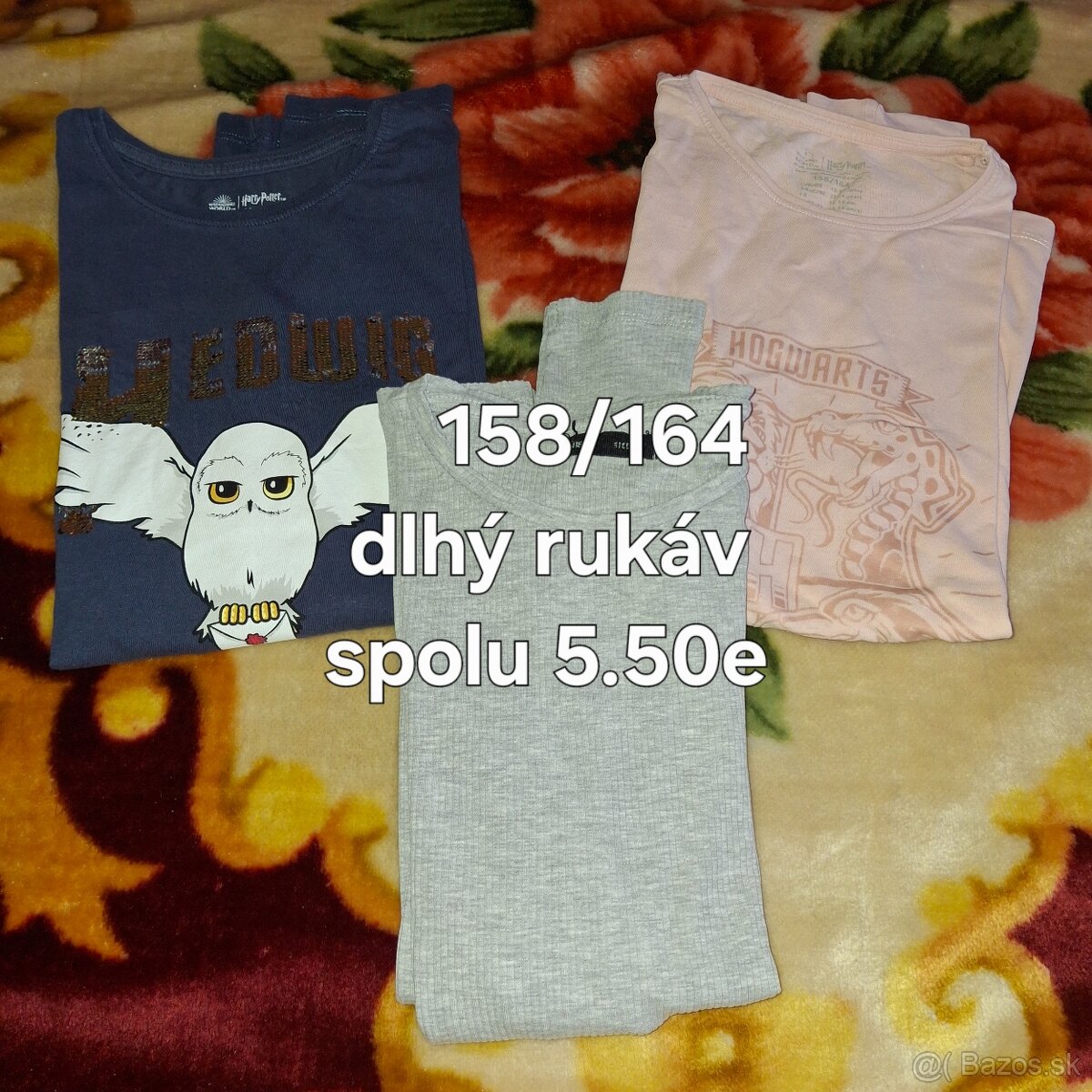 Tričká dlhý rukáv 158/164