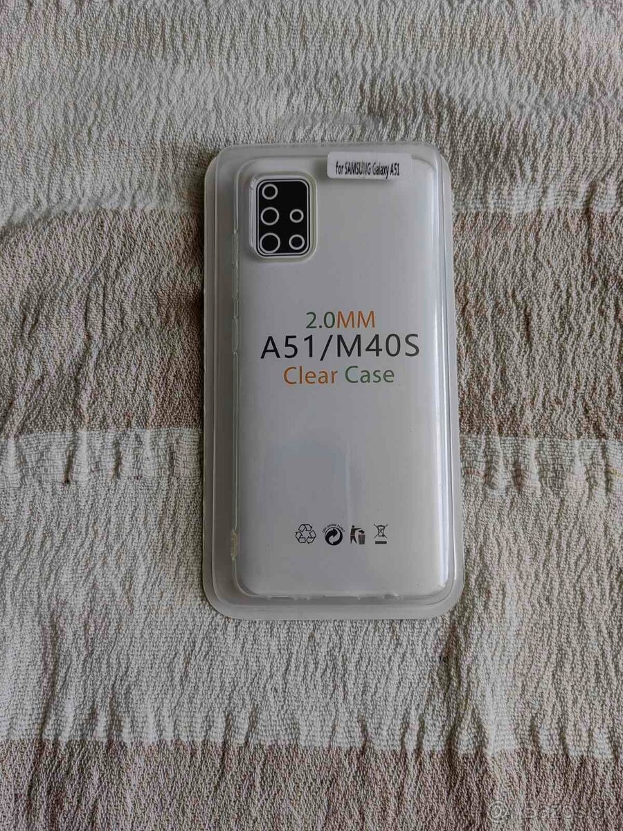Obal zadný na Samsung a51 priesvitný