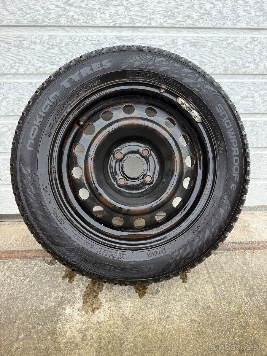 Zimná sada 185/65/15 nokian 15x5 1/2J  4x100 KIA Rio