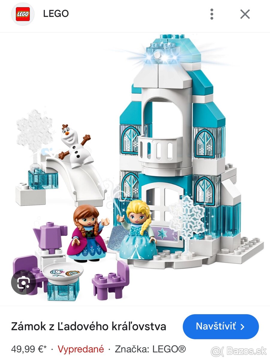 Lego duplo, Disney frozen, Elsa zámok