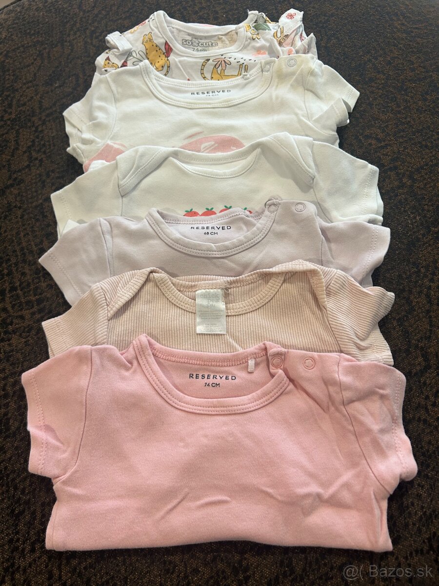 Sada 6 ks body vel.68/74