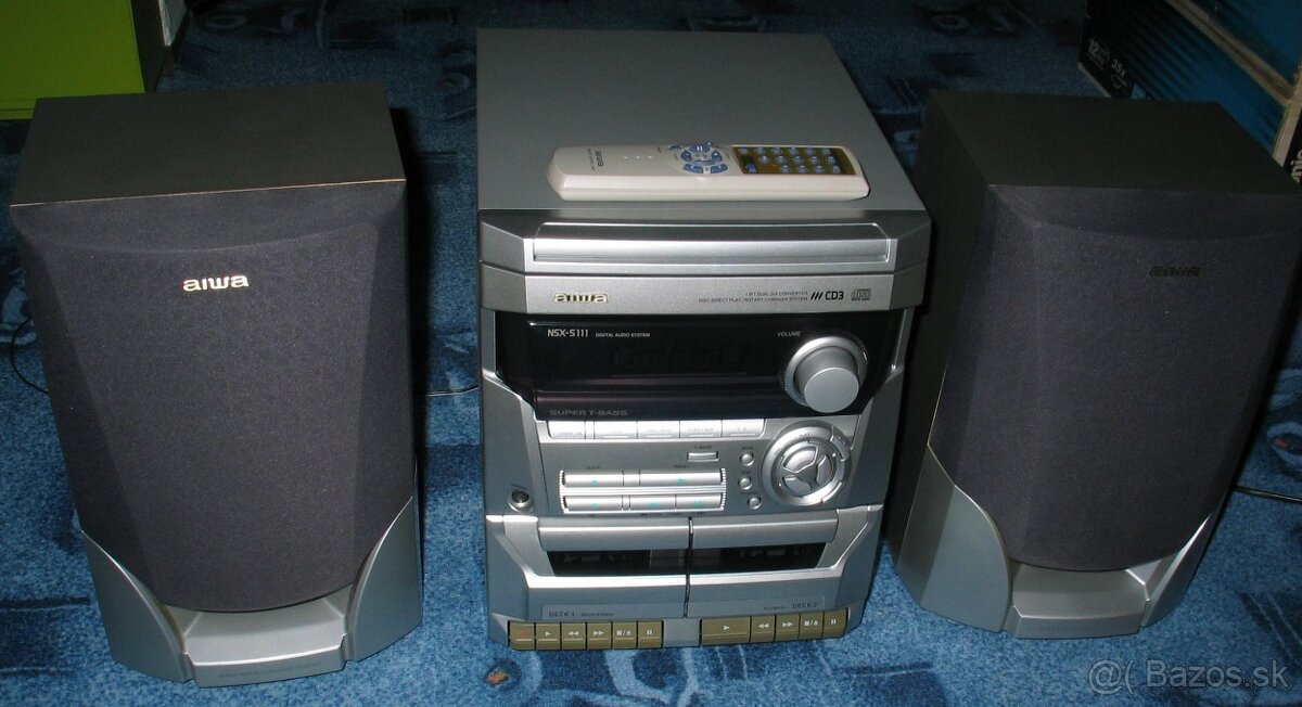 Hifi systém Aiwa NSX-S111, menič na 3 CD