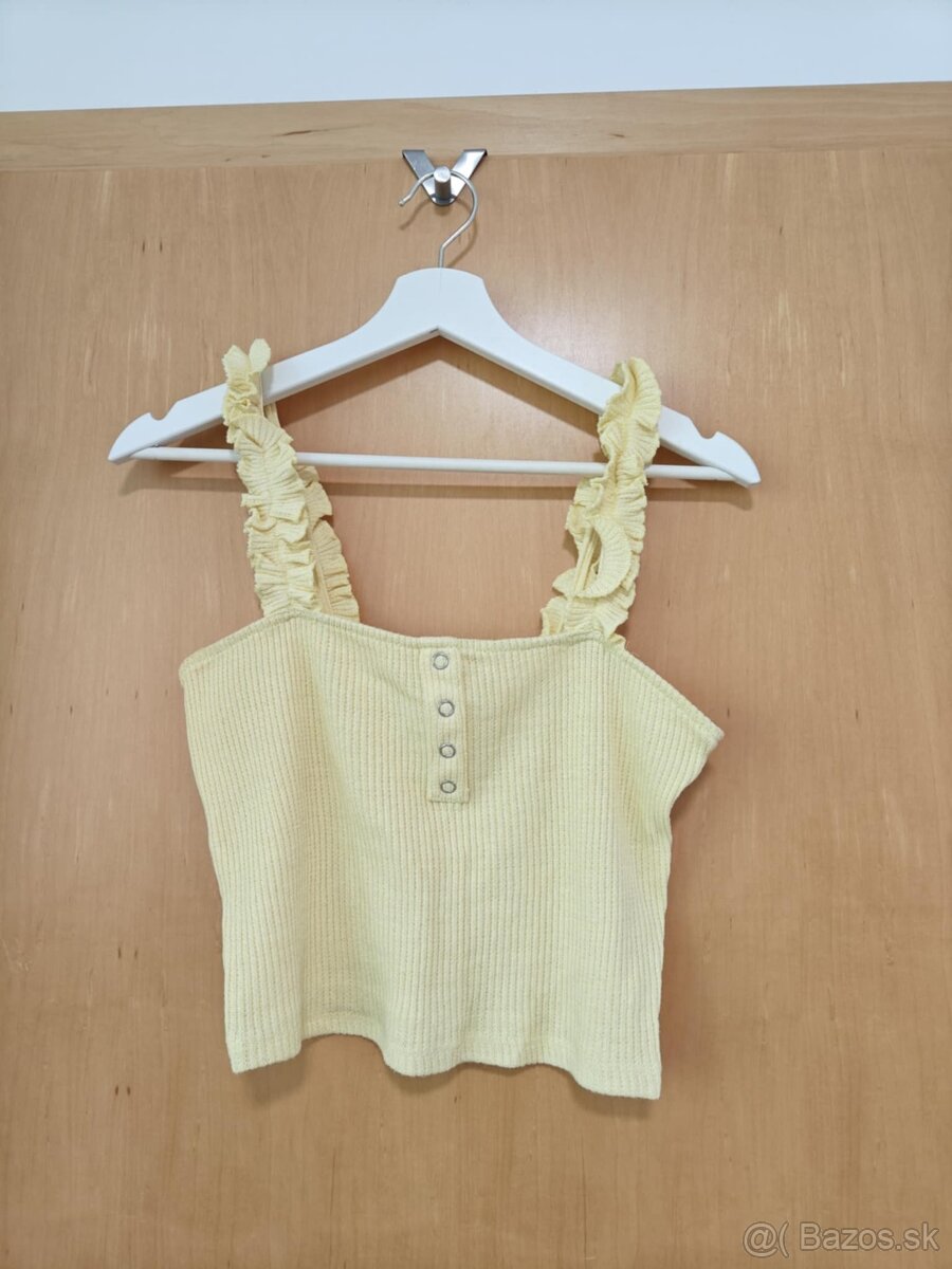 Žltý top značky Bershka