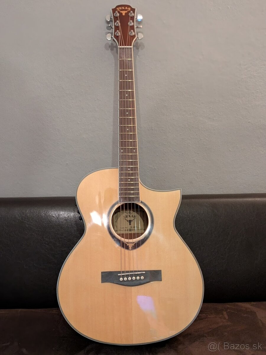 Elektroakustická gitara Texas, príslušenstvo v cene