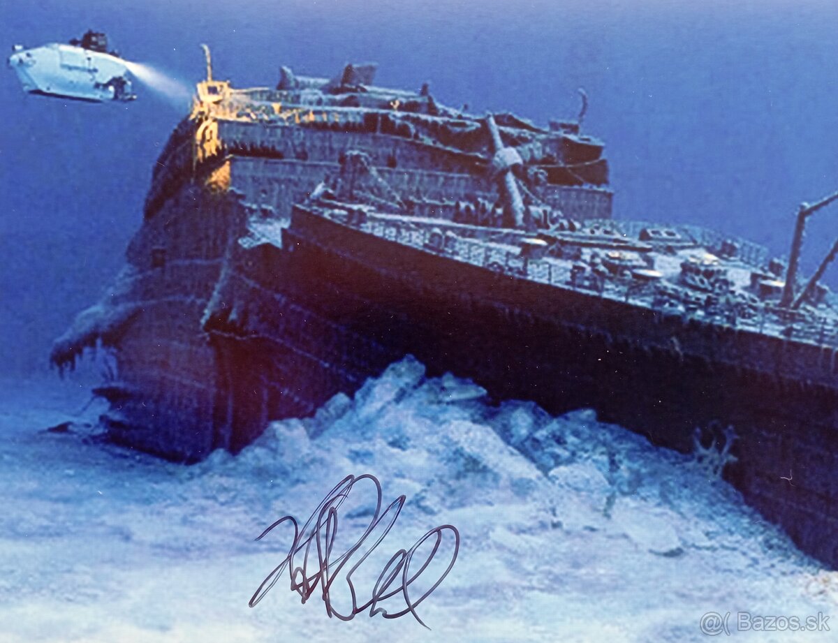 Autogram - podpis Prof. Robert Ballard